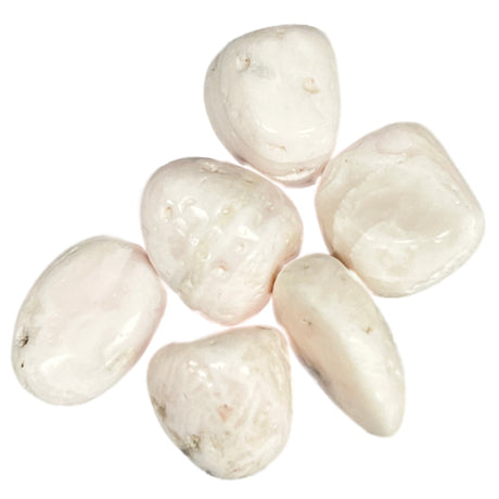 Pink Mangano Tumbled - Pinkish white stone 