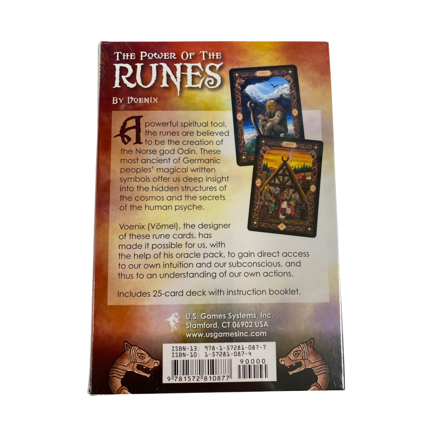 Power of the Runes Oracle Cards - Power of the Runes Oracle Cards deck back cover