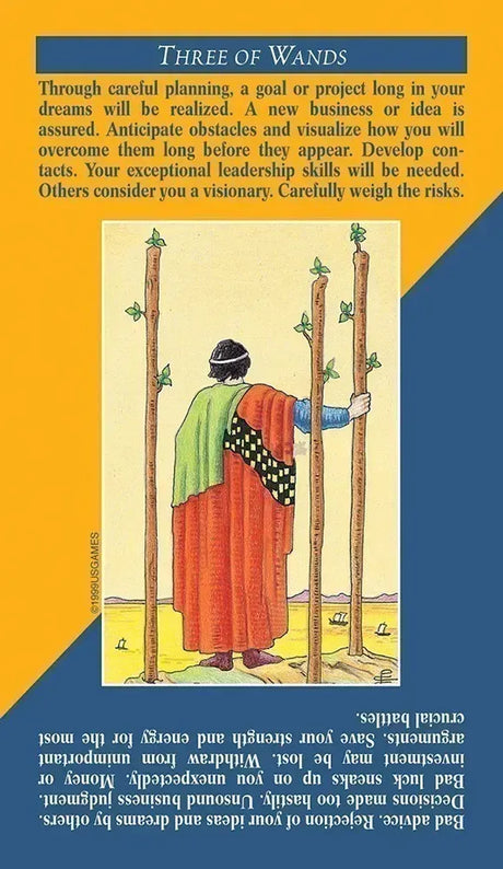 Quick and Easy Tarot - 3 of Wands