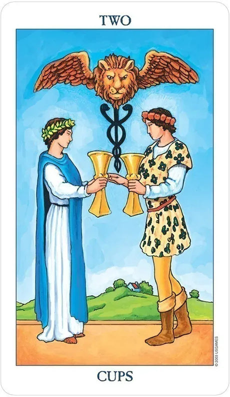 Radiant Rider Waite Tarot - 2 of Cups