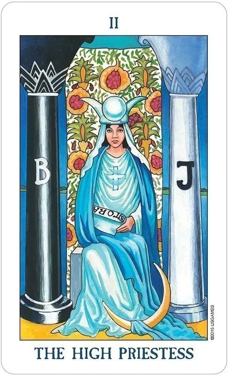 Radiant Rider Waite Tarot Tin - The High Priestess