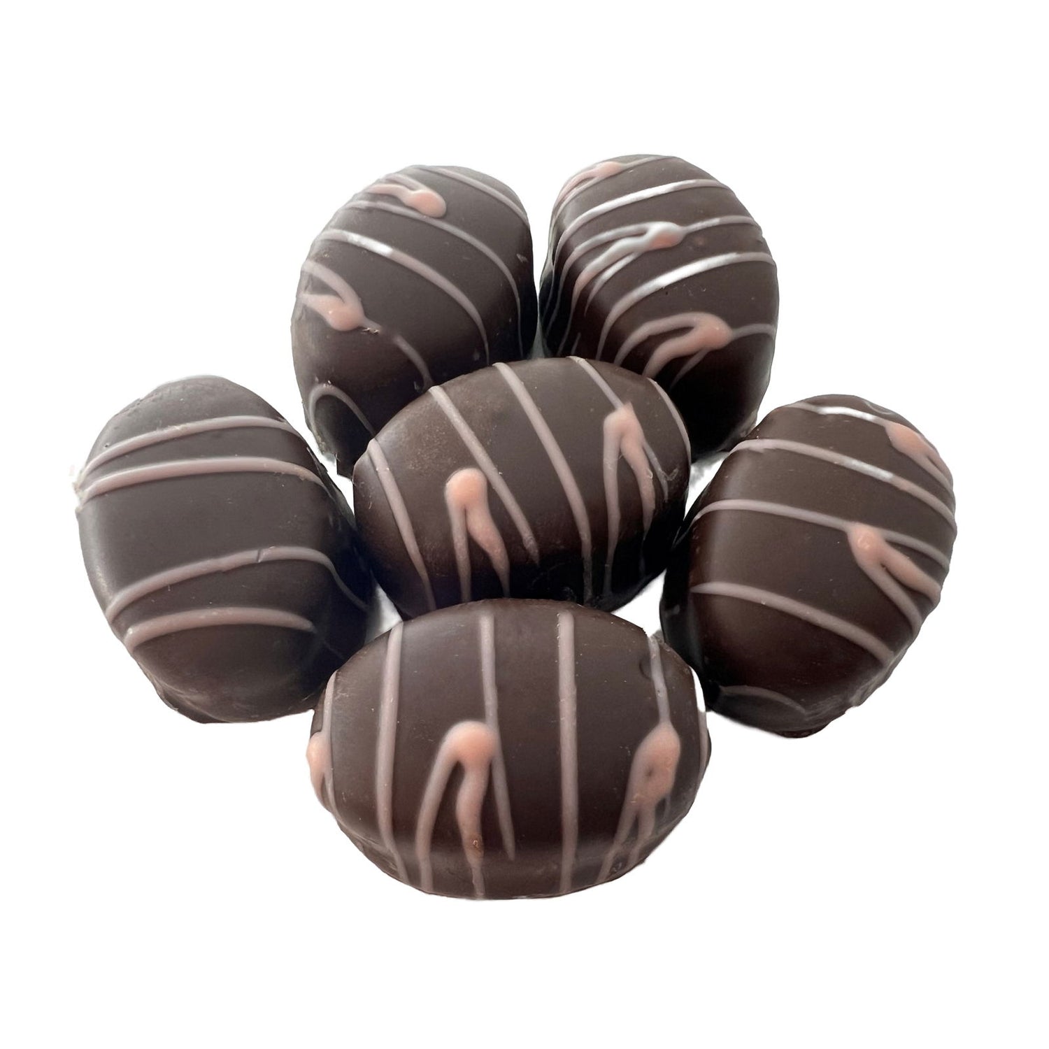 Raspberry Cream Dark Chocolate - Oral milk chocolate with a red icing 