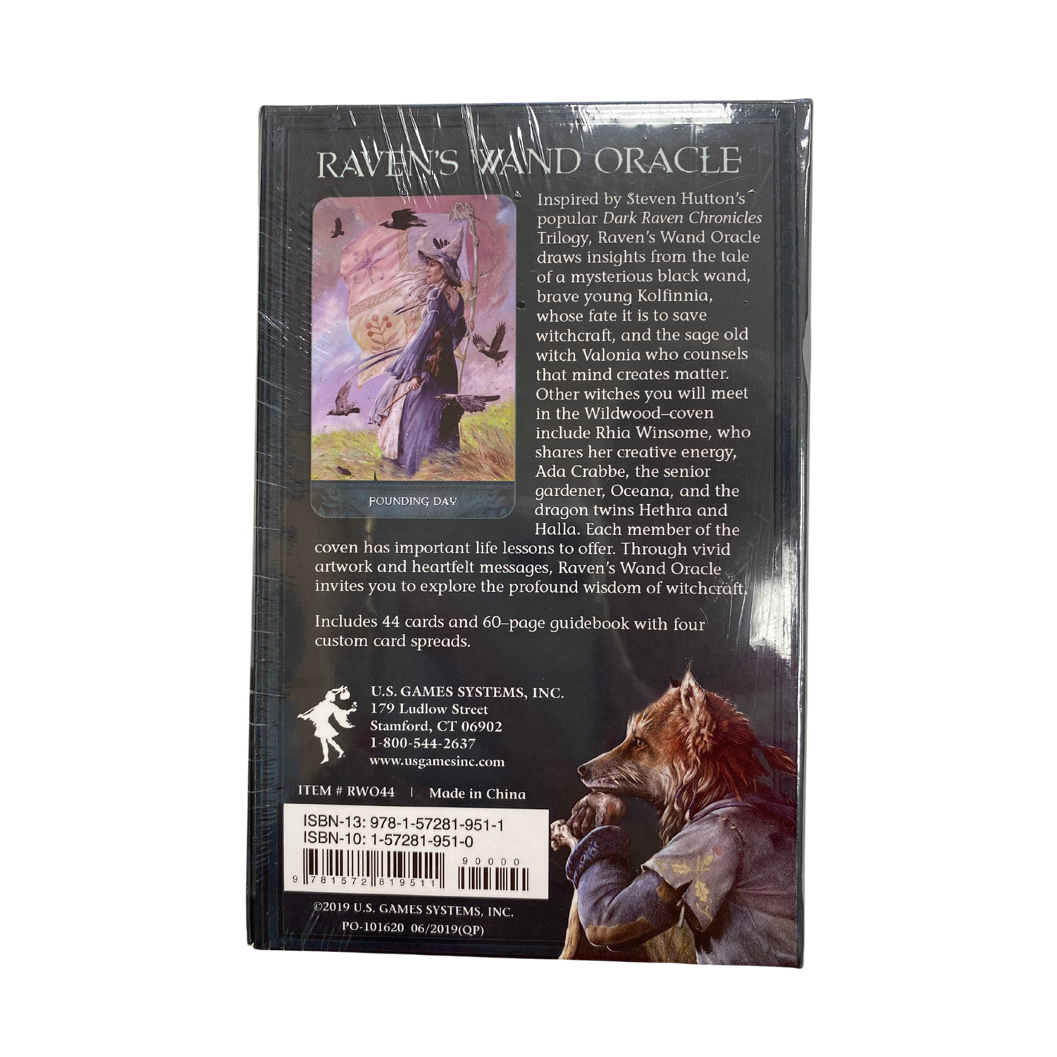 Raven's Wand Oracle - Raven's Wand Oracle deck back cover
