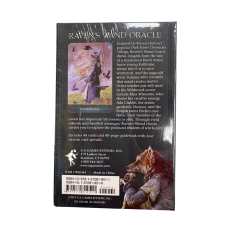 Raven's Wand Oracle - Raven's Wand Oracle deck back cover