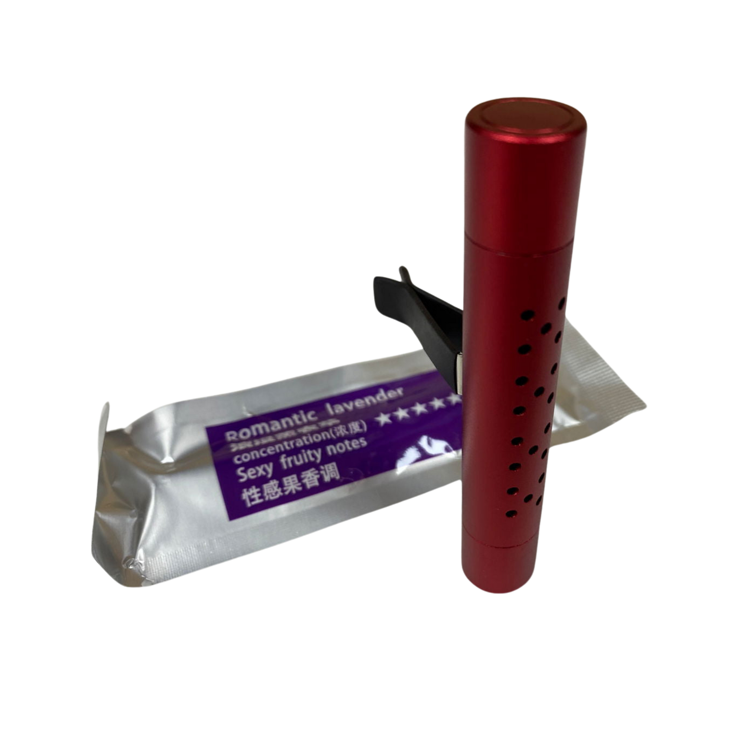 Red Cylinder Car Vent Essential Oil Diffuser - #original_alt_text#