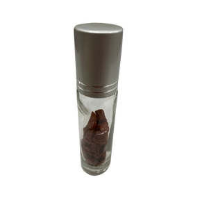Red Jasper Crystal Chip Oil Roller Bottle - #original_alt_text#