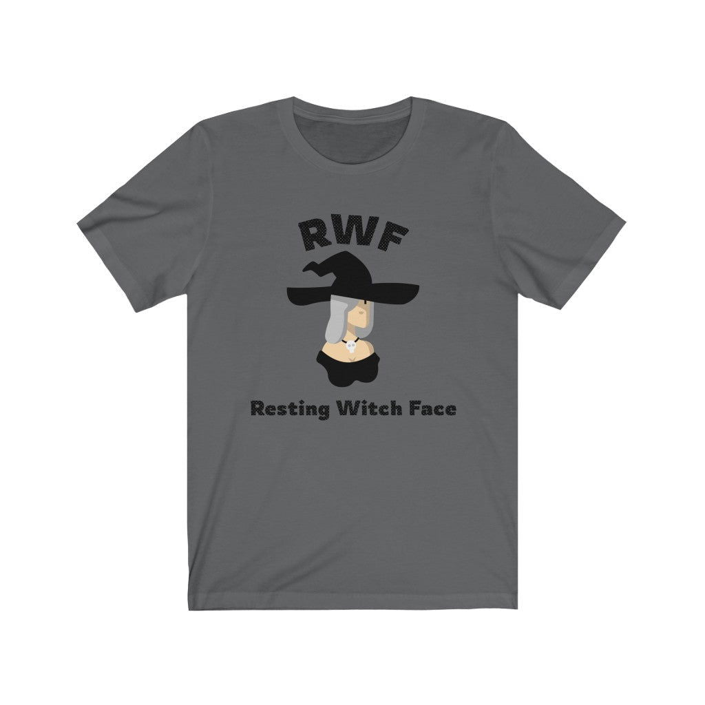 Resting Witch Face Short Sleeve Tee - Resting witch face. Bring inspiration and empowerment to your wardrobe with this Resting Witch Face t-shirt in asphalt color or give it as a fun gift. From merkabasolshop.com