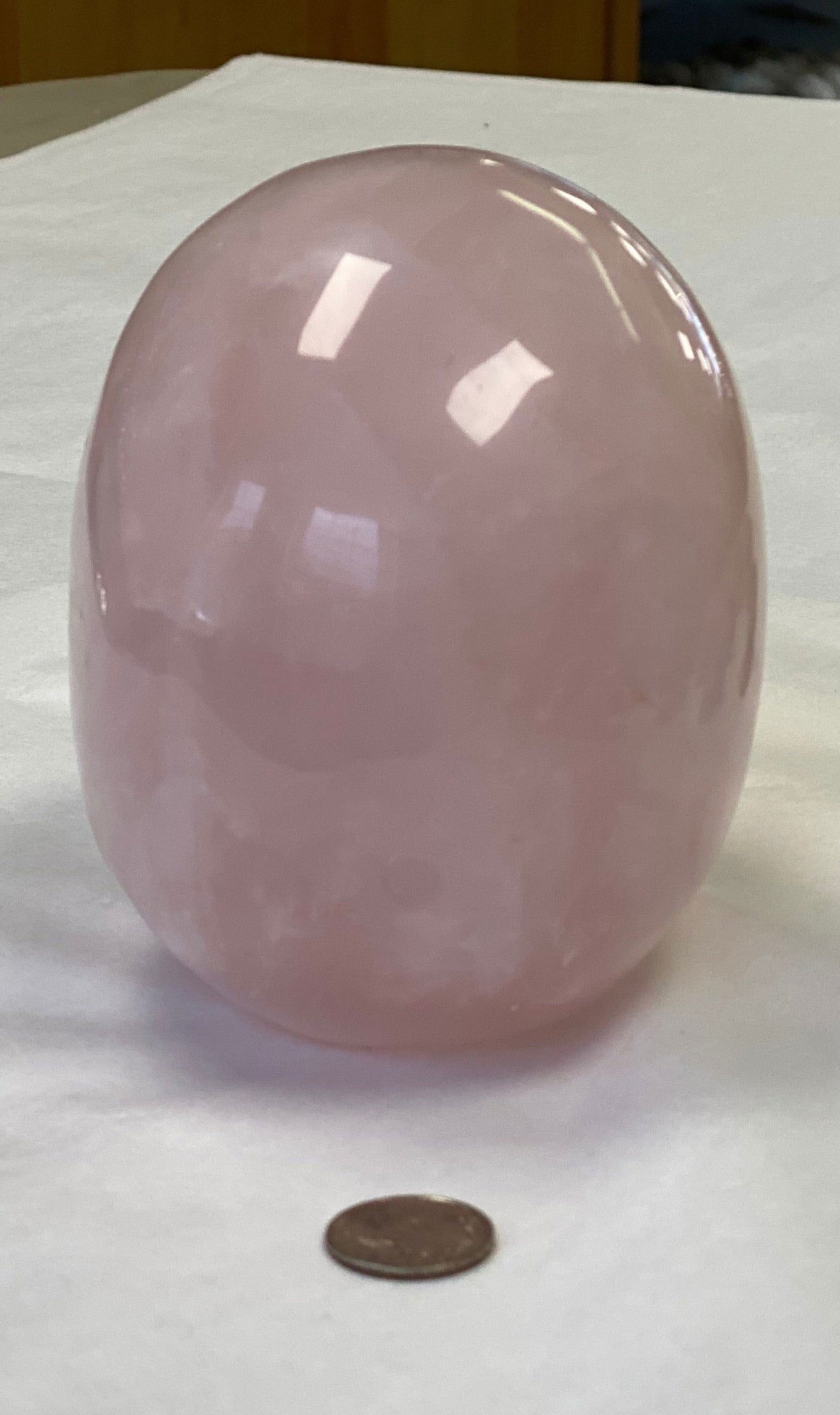 Rose Quartz Skull 5" - 