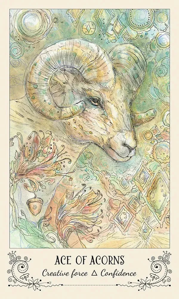Spiritsong Tarot - Ace Acorns