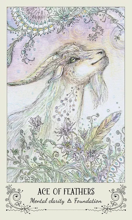 Spiritsong Tarot - Ace Feathers