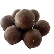 Sea Salt Caramel Milk Chocolate Truffle - Small Milk chocolate balls with sea salt sprinkles 