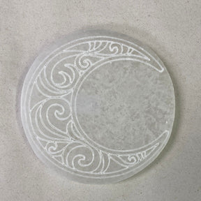 Selenite Moon Coaster - 