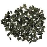 Seraphinite Tumbled - Stones with a smooth, polished finish and a shimmering green color.