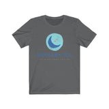 Shooting Star Short Sleeve Tee - Calm, balance, health shooting star. Bring inspiration and empowerment to your wardrobe with this Shooting Star t-shirt in asphalt color or give it as a fun gift. From merkabasolshop.com