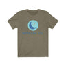 Shooting Star Short Sleeve Tee - Calm, balance, health shooting star. Bring inspiration and empowerment to your wardrobe with this Shooting Star t-shirt in olive color or give it as a fun gift. From merkabasolshop.com