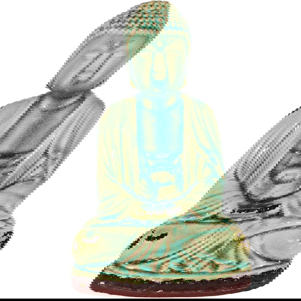 Sitting Buddha Statue Green - 