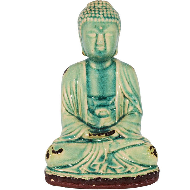 Sitting Buddha Statue Green - 