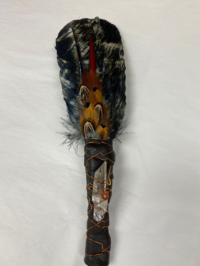 Smudge Fan 3 Feather Black - 