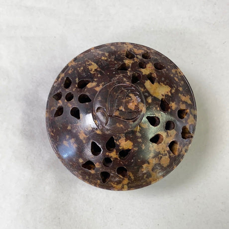 Soapstone Burner with Lid Assorted Design - 