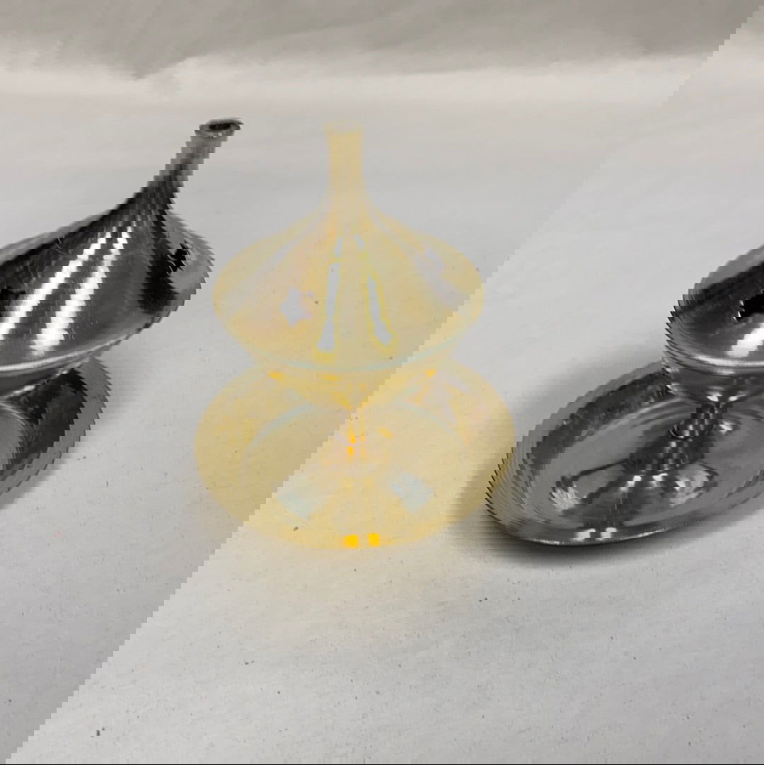 Star Brass Cone & Charcoal Resin Incense Burner - 