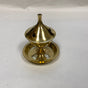 Star Brass Cone & Charcoal Resin Incense Burner - 