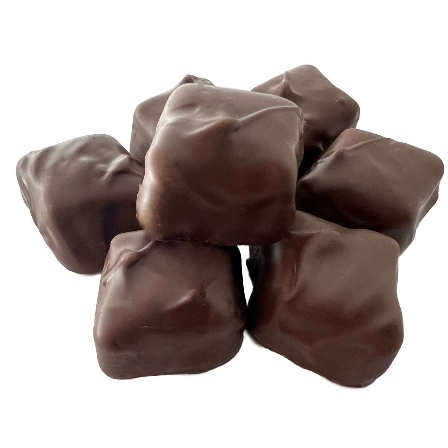 Strawberry Cream Milk Chocolate - Diamond shape milk chocolate swirly top 