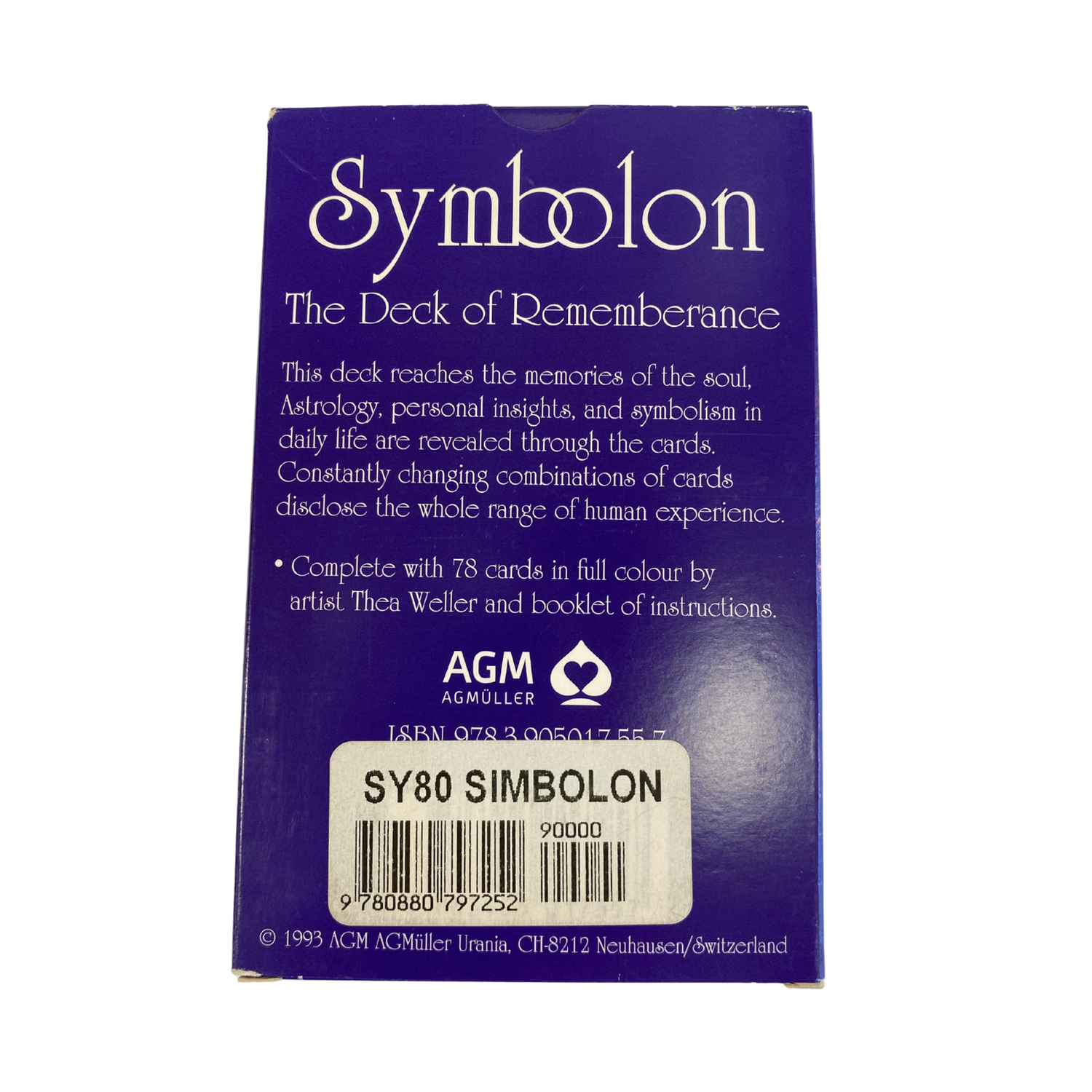 Symbolon Oracle - Symbolon Tarot deck back cover