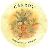 Tea Leaf Fortune Oracle Cards - Carrot