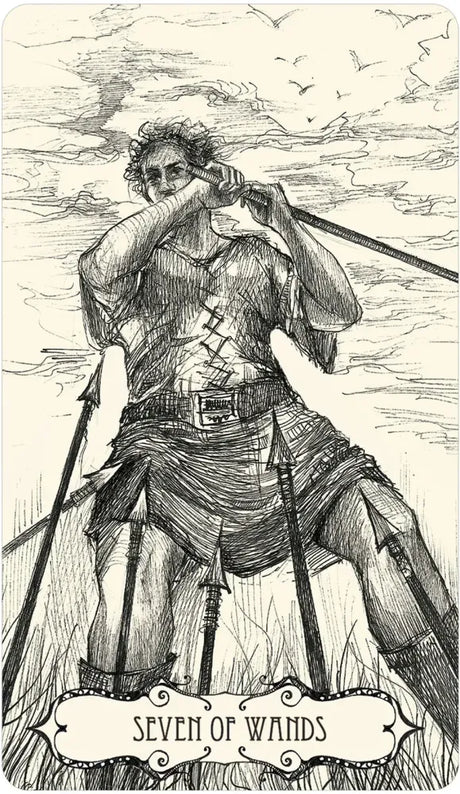 Tarot of the Abyss - 7 of Wands