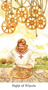 Tarot of the Golden Wheel - 8 of Wheels