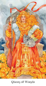 Tarot of the Golden Wheel - Queen of Wands