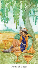 Tarot of the Golden Wheel - 4 of Cups