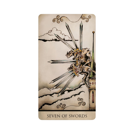 Tarot Nuages - Tarot Nuages Card Seven of Swords