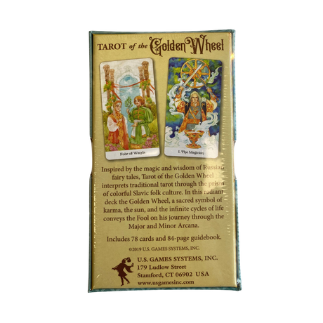 Tarot of the Golden Wheel - Tarot of the Golden Wheel deck back cover