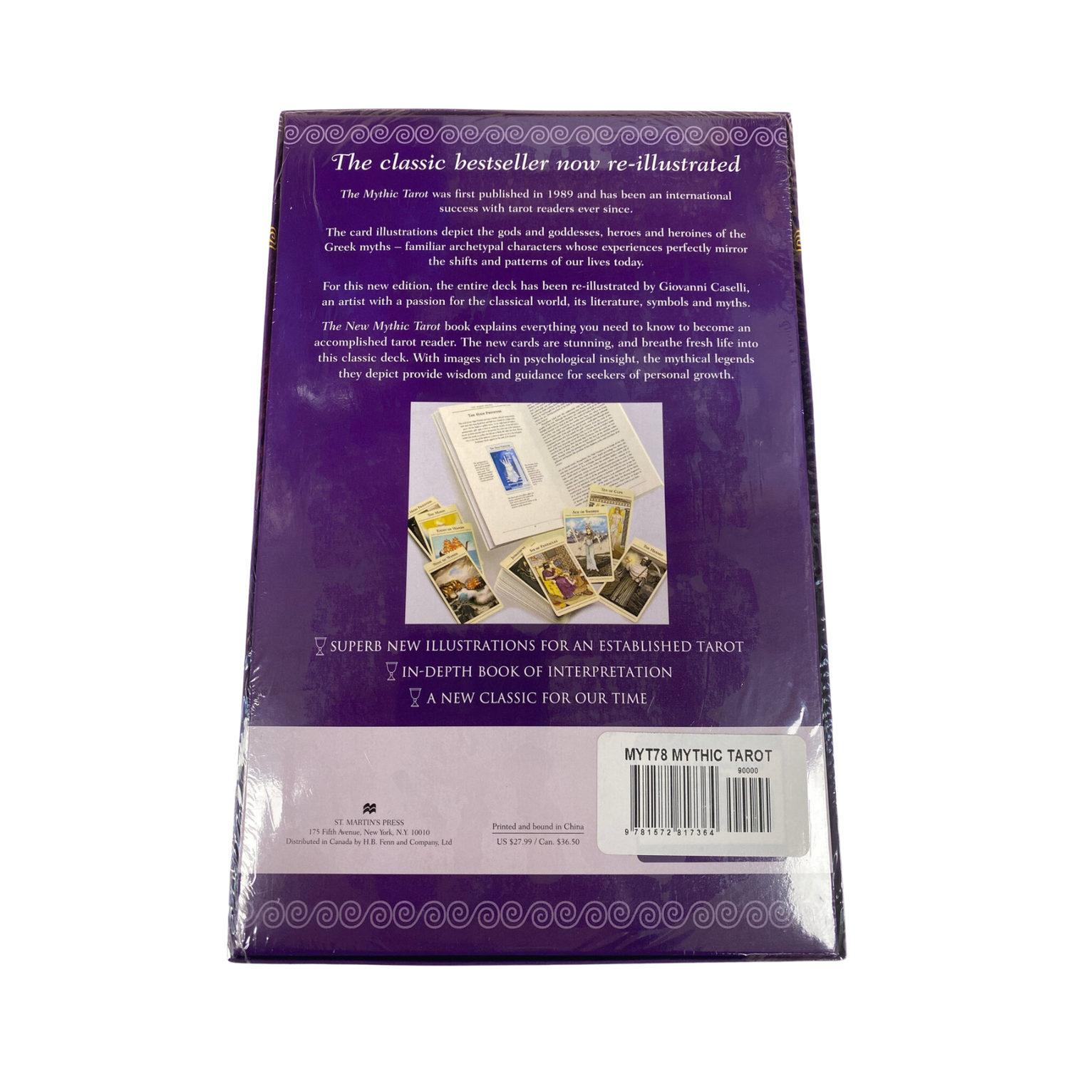 The New Mythic Tarot - The New Mythic Tarot deck back cover