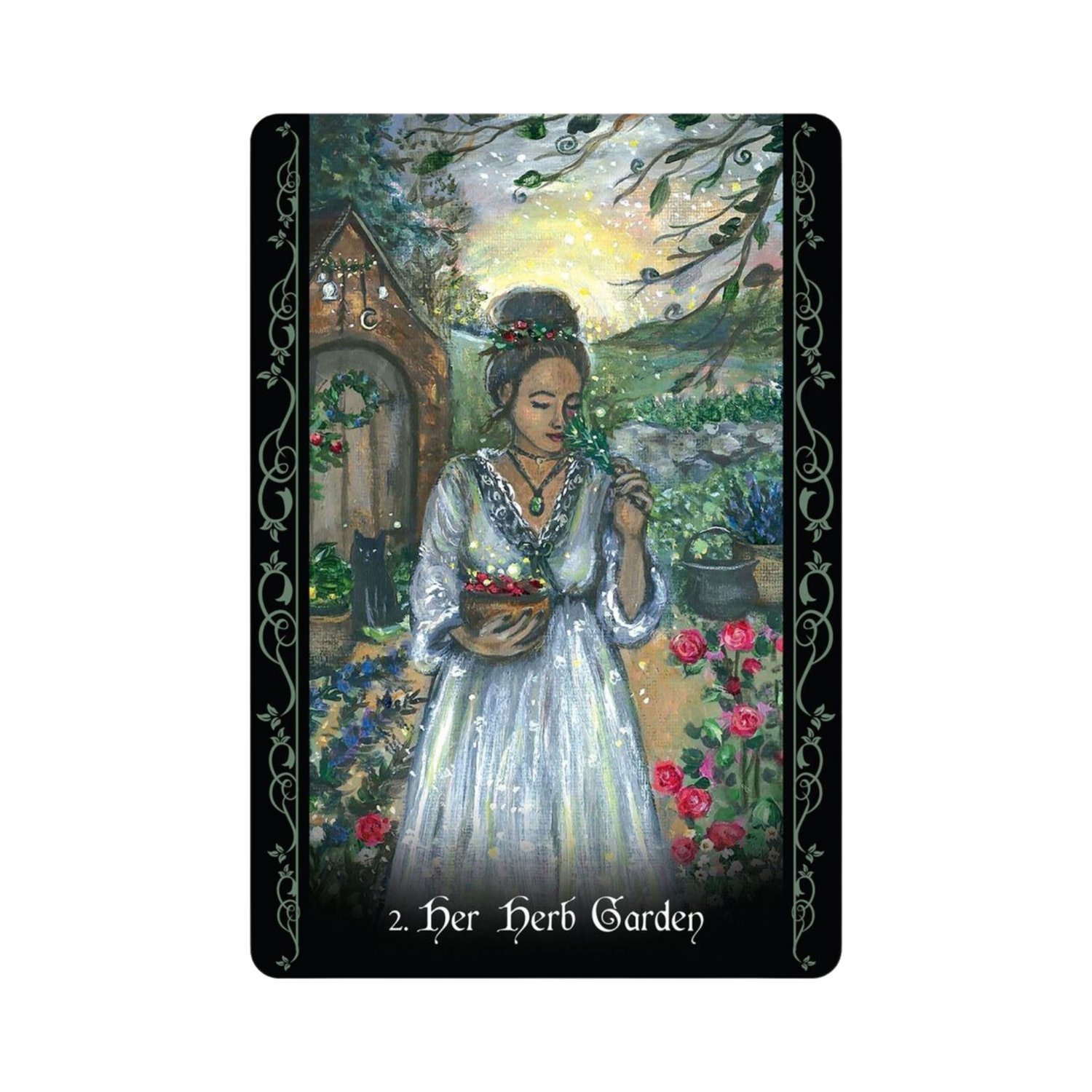 The Solitary Witch Oracle - The Solitary Witch Oracle card 2 Her Herb Garden