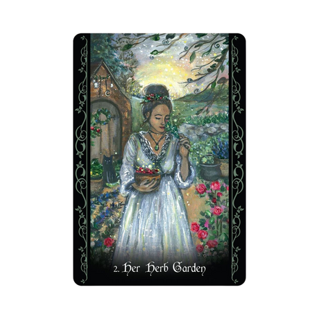 The Solitary Witch Oracle - The Solitary Witch Oracle card 2 Her Herb Garden