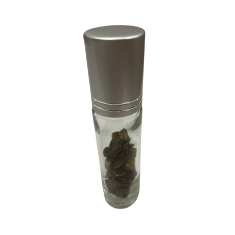 Tiger Eye Crystal Chip Oil Roller Bottle - #original_alt_text#