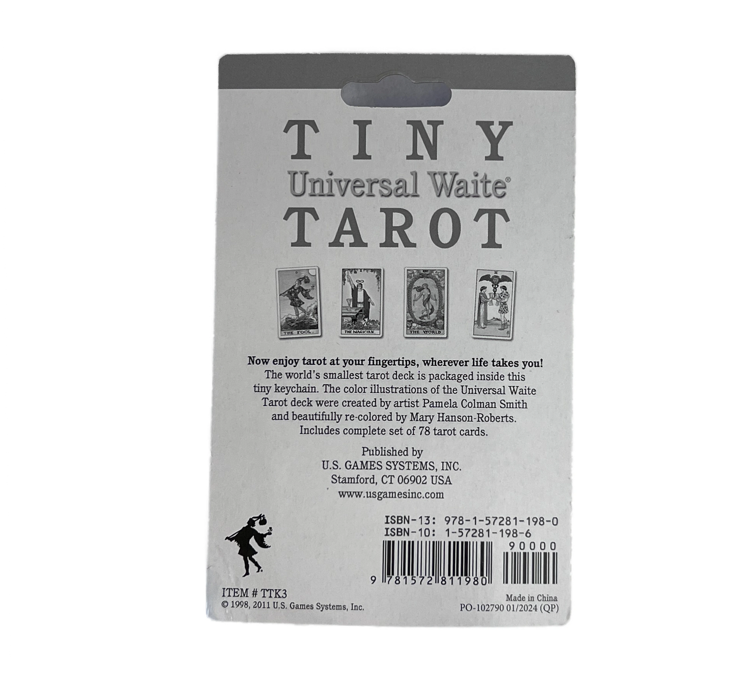 Tiny Universal Waite Tarot Keychain - #original_alt_text#