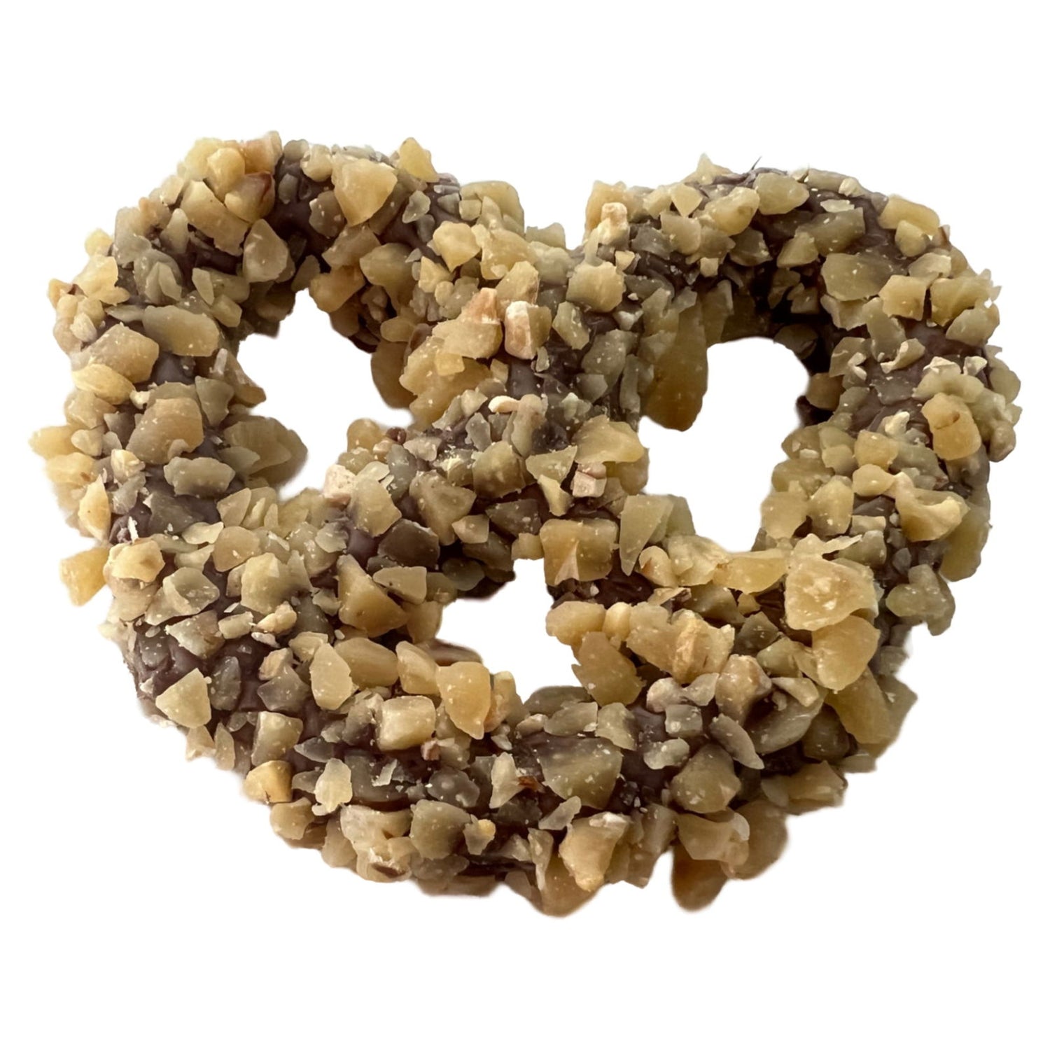 Toffee Pretzel Milk Chocolate - Large pretzel coated in milk chocolate and covered in toffee pieaces 