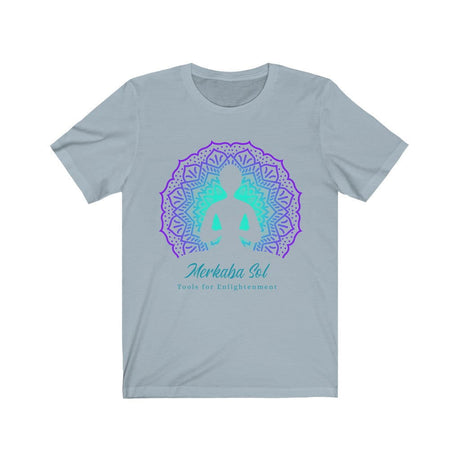 Tools for Enlightenment Short Sleeve Tee - Tools for enlightenment are within us. Bring inspiration and empowerment to your wardrobe with this Tools for Enlightenment t-shirt in light blue color or give it as a fun gift. From merkabasolshop.com