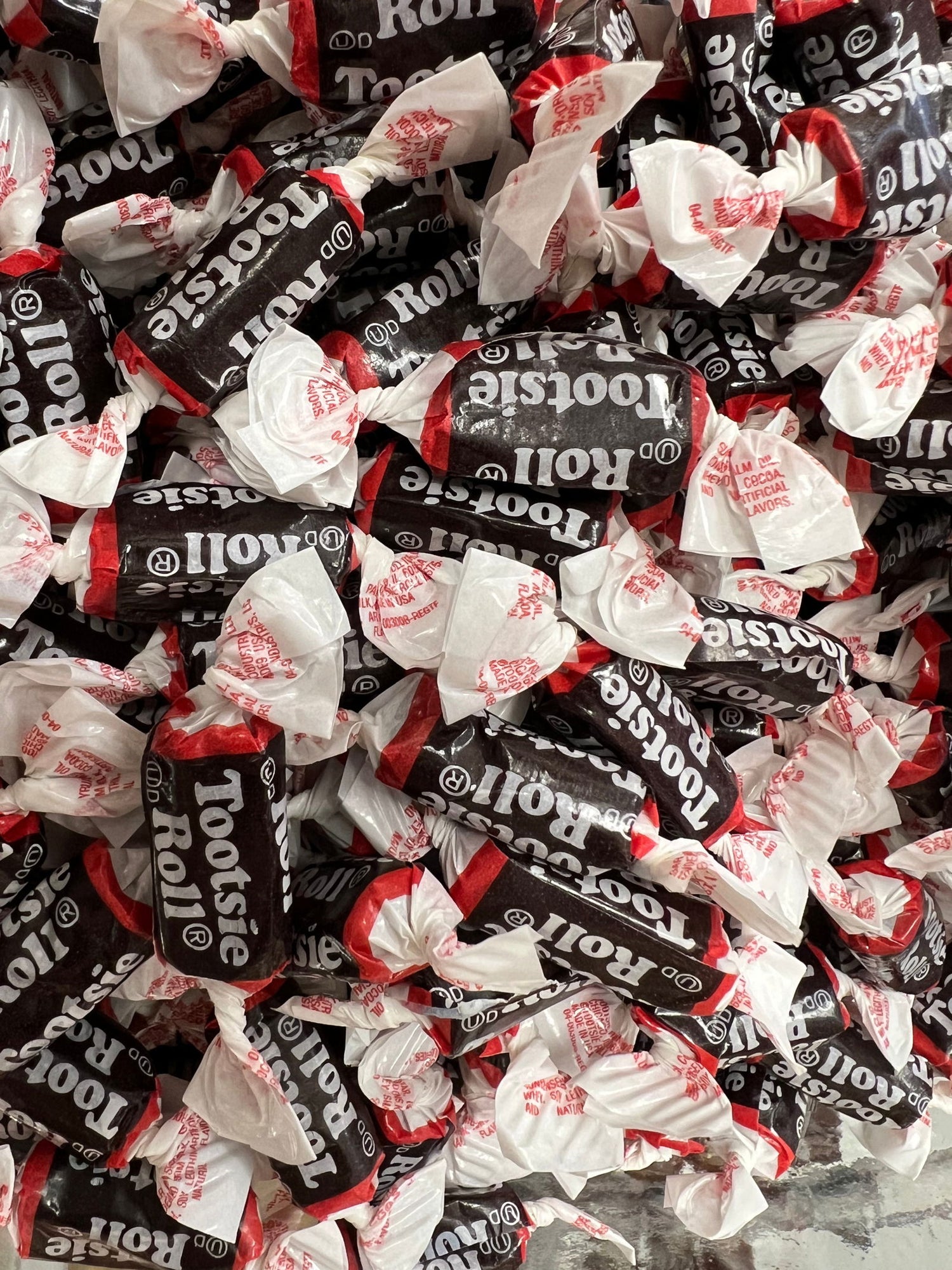 Tootsie Rolls - Small inch size wrapped tootsie roll pieces 