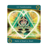 Twin Flame Ascension Oracle - Twin Flame Ascension Oracle Card 4:4 Transformation - Battle of Head vs. Heart