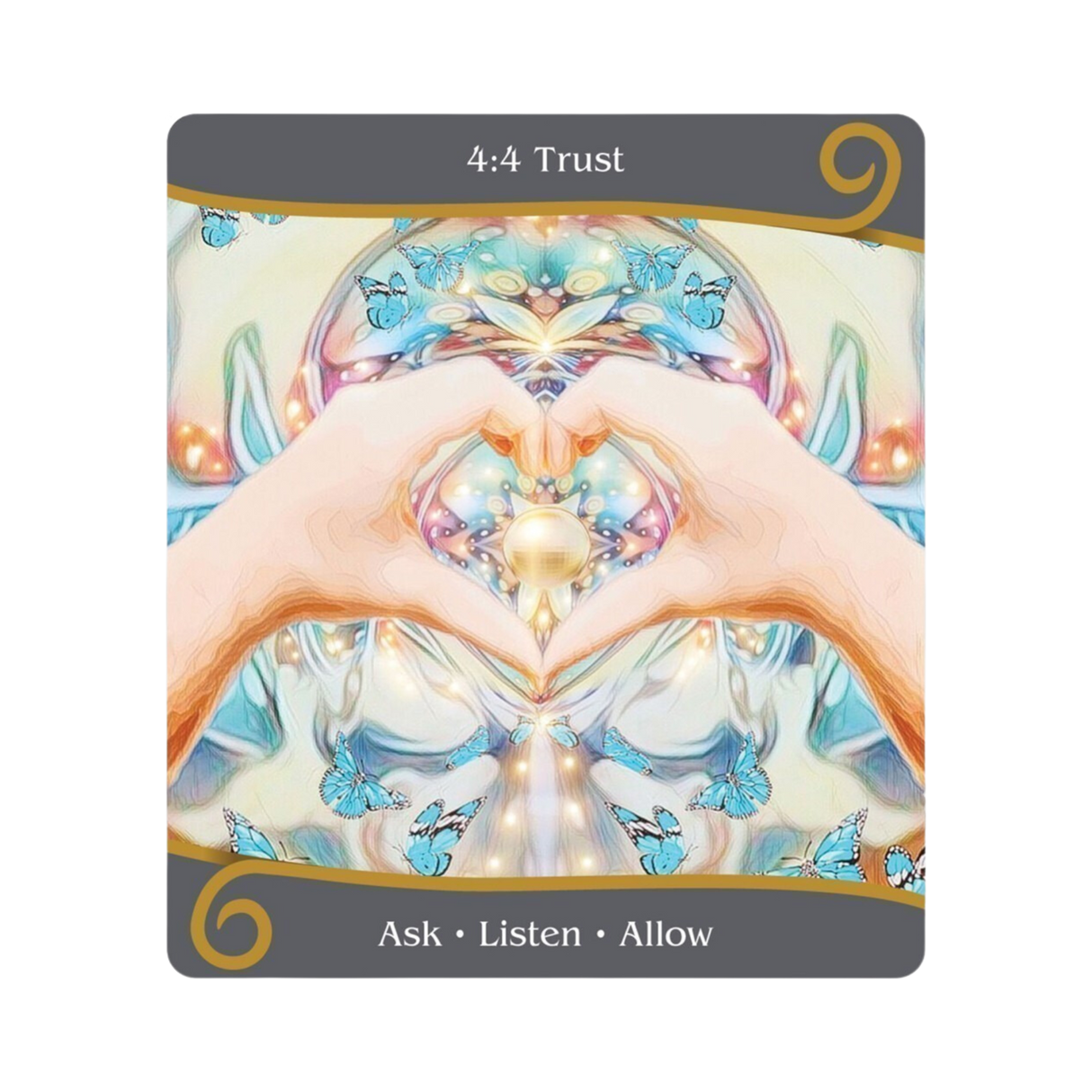 Twin Flame Ascension Oracle - Twin Flame Ascension Oracle Card 4:4 Trust - Ask.Listen.Allow