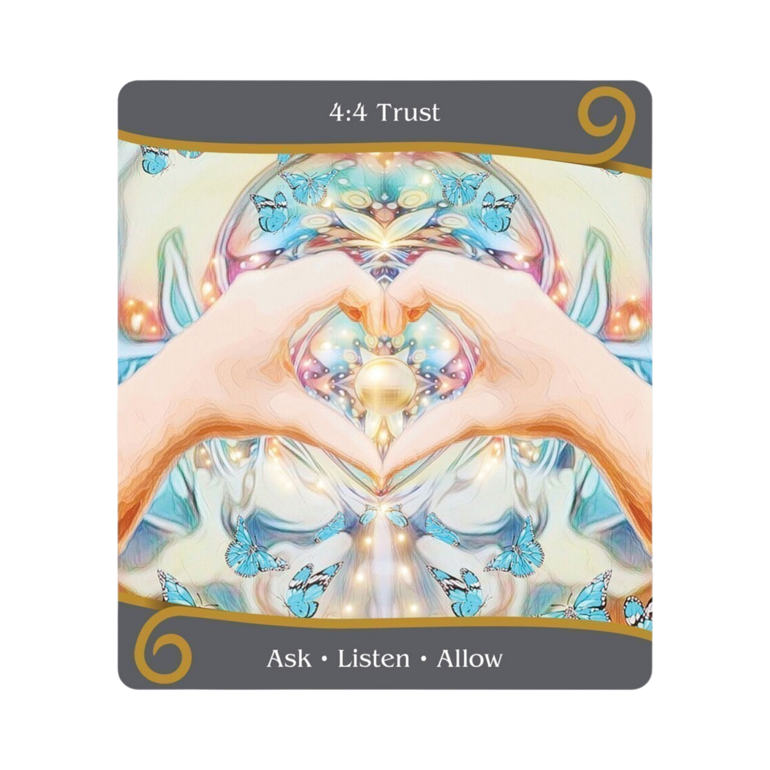 Twin Flame Ascension Oracle - Twin Flame Ascension Oracle Card 4:4 Trust - Ask.Listen.Allow
