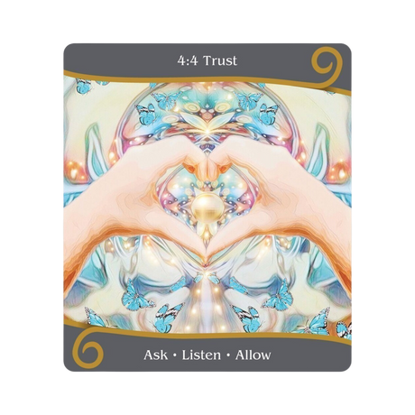 Twin Flame Ascension Oracle - Twin Flame Ascension Oracle Card 4:4 Trust - Ask.Listen.Allow