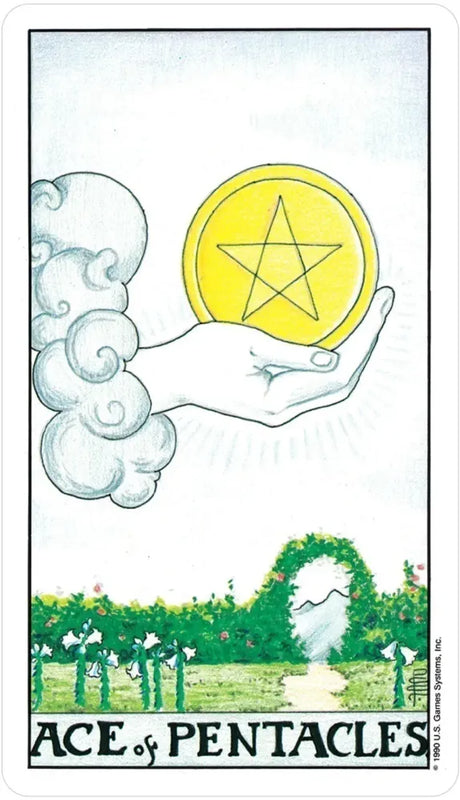 Universal Waite Tarot Set - Ace of Pentacles