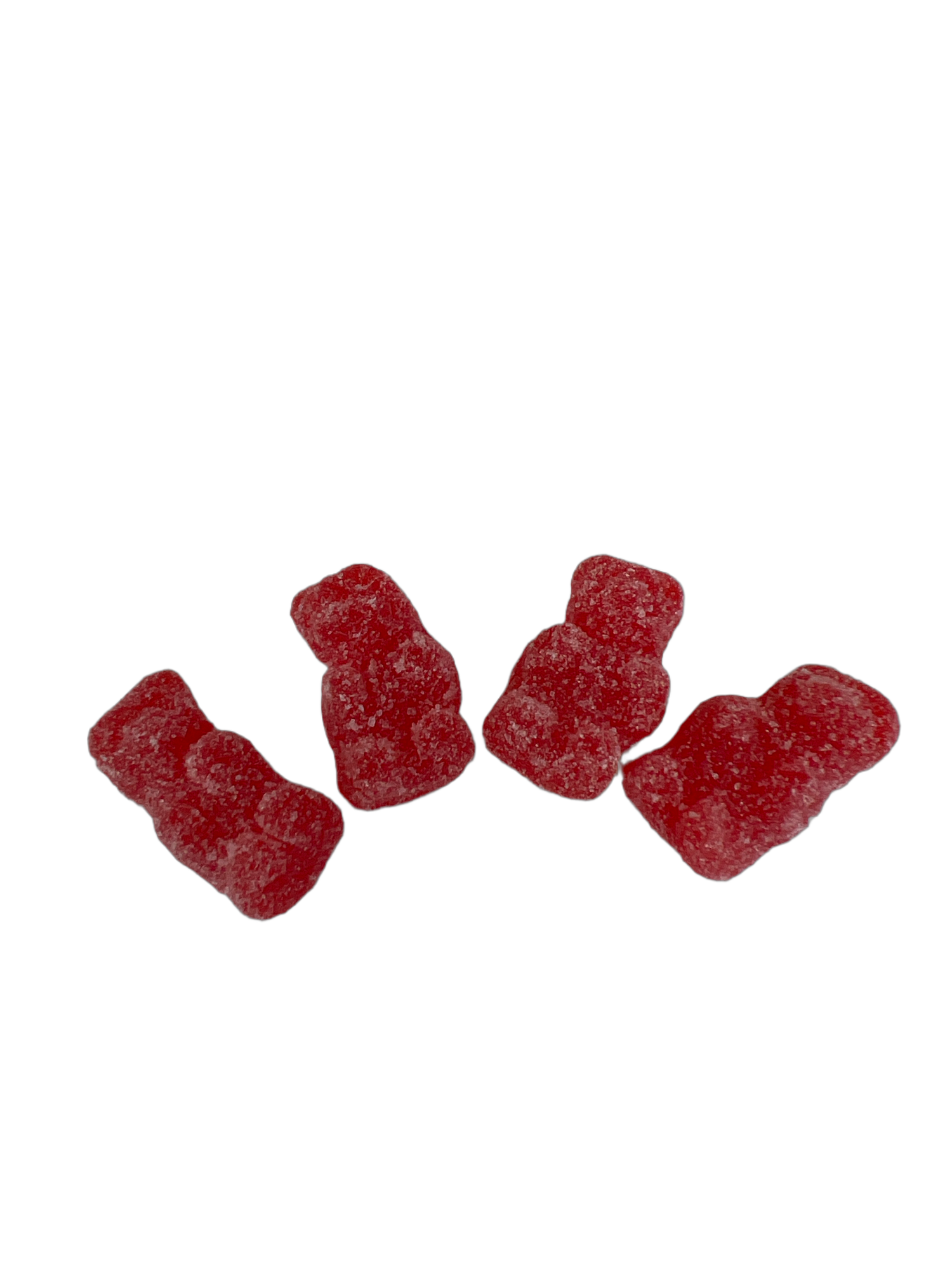 Unbearably Hot Cinnamon Bears - Small red bear shaped gummies with sugar coating 