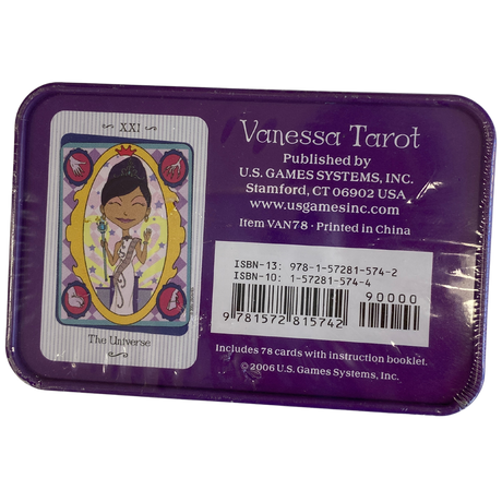 Vanessa Tarot - Vanessa Tarot deck back cover