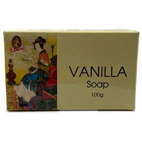 Vanilla Soap - Yellow box with an image of asian goddess vanilla soap